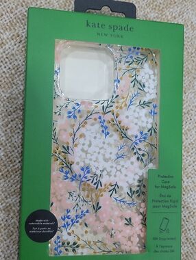 kate spade floral MagSafe iPhone 15 Pro Max Case - Pink, White, Blue, Gold